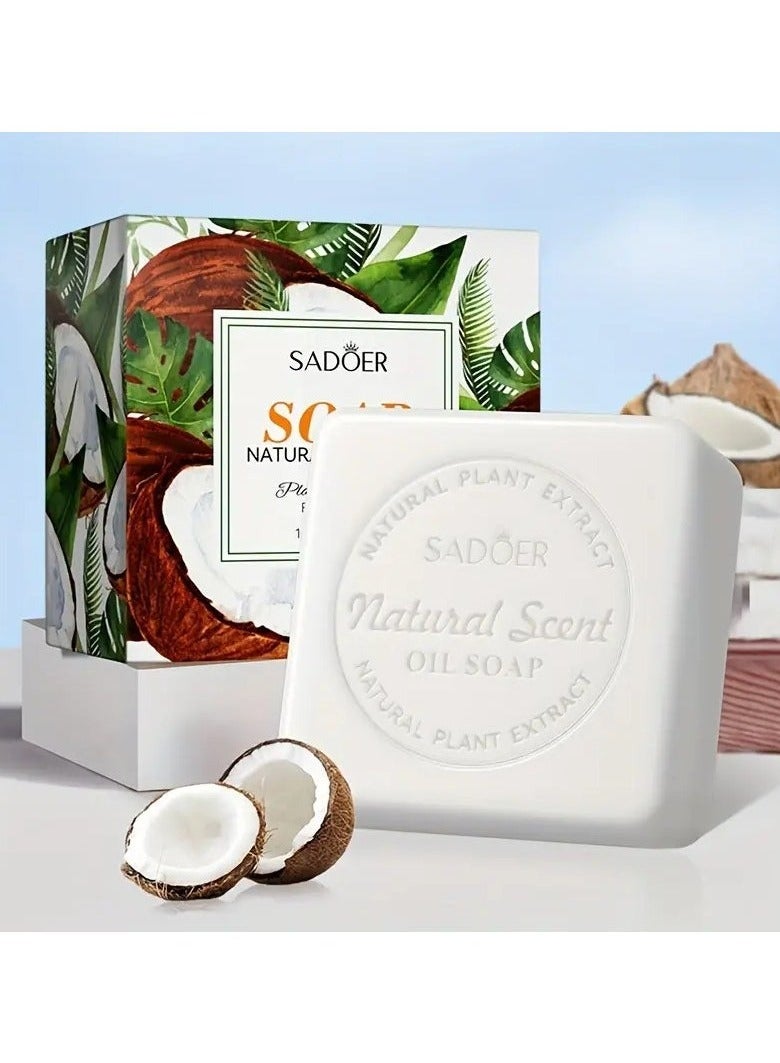 Hydrating Coconut Handmade Soap - 3.5oz | Natural Plant Oil Infused For Dry Skin Relief & Moisture Boost | Perfect Gift For Loved Ones