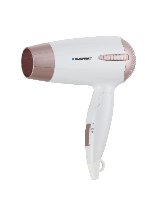 Blaupunkt Hair Dryer 1200W – 2 Heat, 1 Cool And 2 Speed Settings, Foldable Handle, Compact & Lightweight, Travel-Friendly Hair Dryer with Overheat Protection -SDF312PK