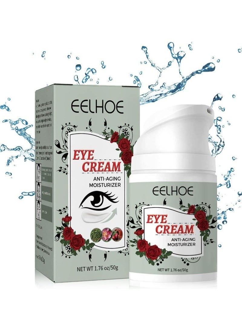 Eye Cream Anti-Aging, Anti Wrinkle Cream, Removes Under Eye Puffiness, Bags, Expression Lines, & Dark Circles, Natural Ingredient Moisturizer Improve Dryness Reduce Fine Lines and Wrinkles