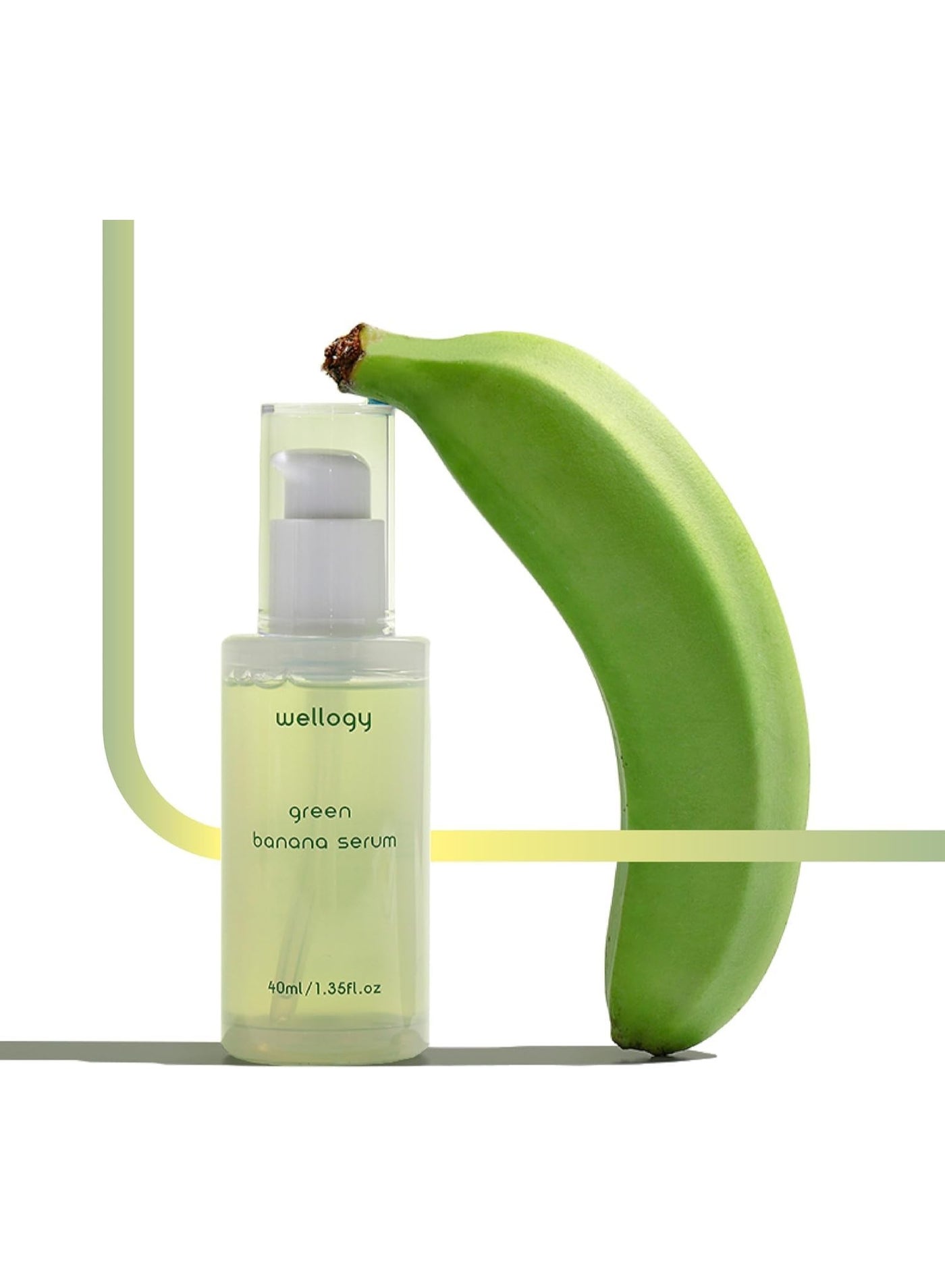 Wellogy Korean Vitamin C Serum with Niacinamide and Green Banana Extract | Korean Glass Skin, Face moisturizer, Korean Skincare, Vegan, Lightweight Formula, Natural Color | 40ml