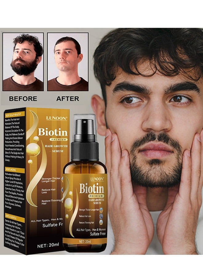 Biotin Prcmium Hair Growth Serum - Hair Essential Spray, Biotin Thickening Herbal Serum, Anti Hair Loss Serum For Hair Growth And Hair Loss, Hair Regrowth For Thicker Longer Fuller Hair