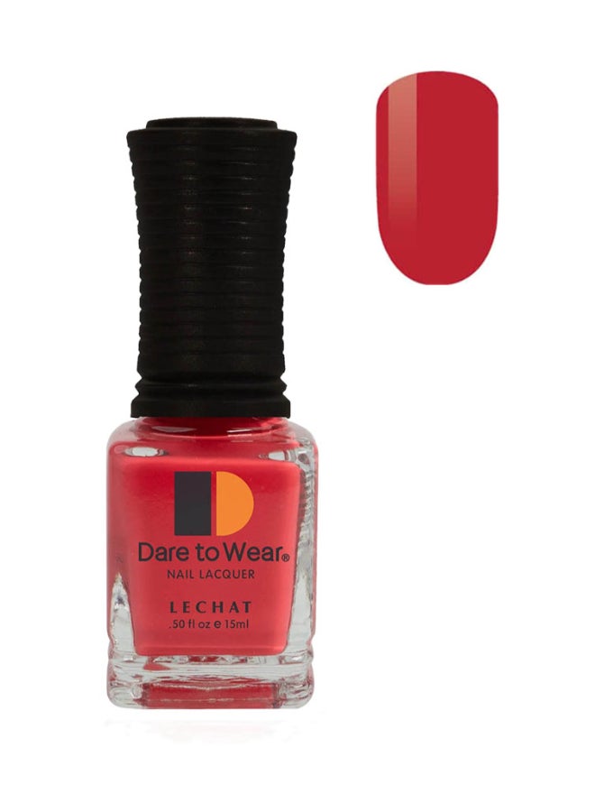 Long Lasting Nail Polish Color Vibrant Coral Toned Red By Lechat Nail Lacquer Fiery Begonia Dw252