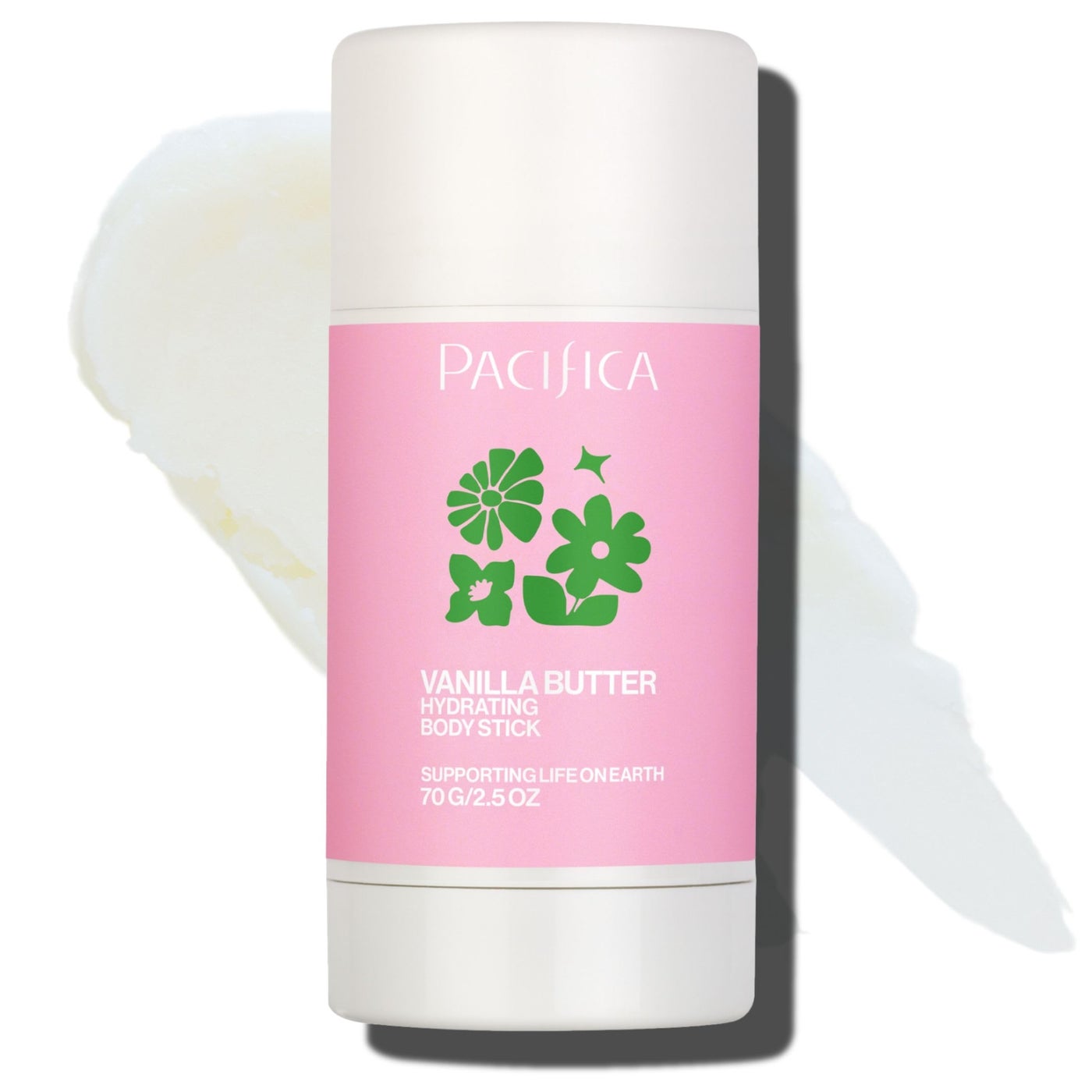 Pacifica Vanilla Butter Moisturizing Balm Stick â€“ Solid Body Lotion for Instant Dry Skin Relief Moisture Balm, Shea Butter & Vanilla Formula Vegan & Cruelty-Free Clean Skincare 2.5 oz