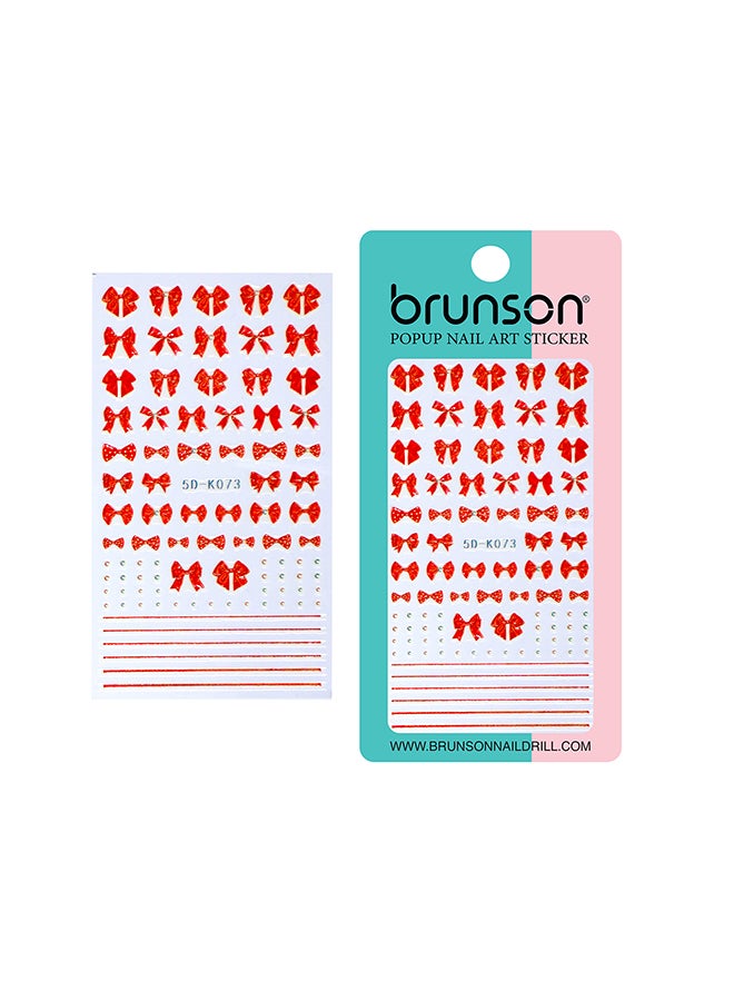 5D Flower Decals Exquisite Self Adhesive Nail Art Decoration Stickers 5D-k073