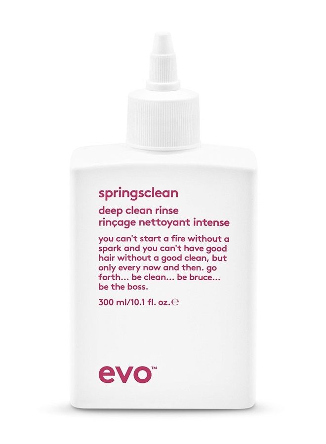 Springsclean Shampoo - Deep Cleansing & Gentle Moisturizing - For Natural Shiny Soft Curly & Wavy Hair - 300ml / 10.1fl.oz
