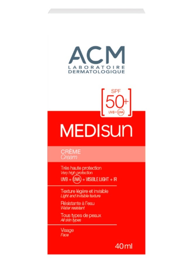 ACM Medisun (SPF50+) UVA UVB Water Resistant Cream 40ml
