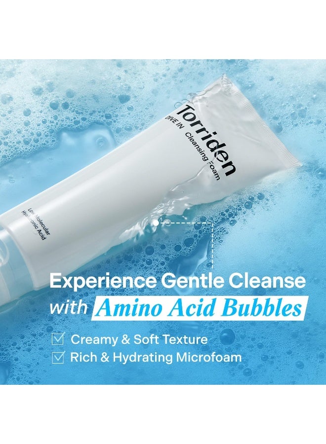 Dive-In Low Molecular Hyaluronic Acid Cleansing Foam 150Ml — Gentle Ph Balanced Cleanser, Vegan & Cruelty-Free, 5.07 Fl Oz - image 3