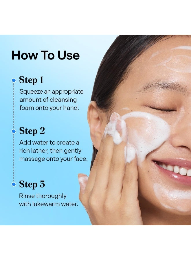 Dive-In Low Molecular Hyaluronic Acid Cleansing Foam 150Ml — Gentle Ph Balanced Cleanser, Vegan & Cruelty-Free, 5.07 Fl Oz - image 6