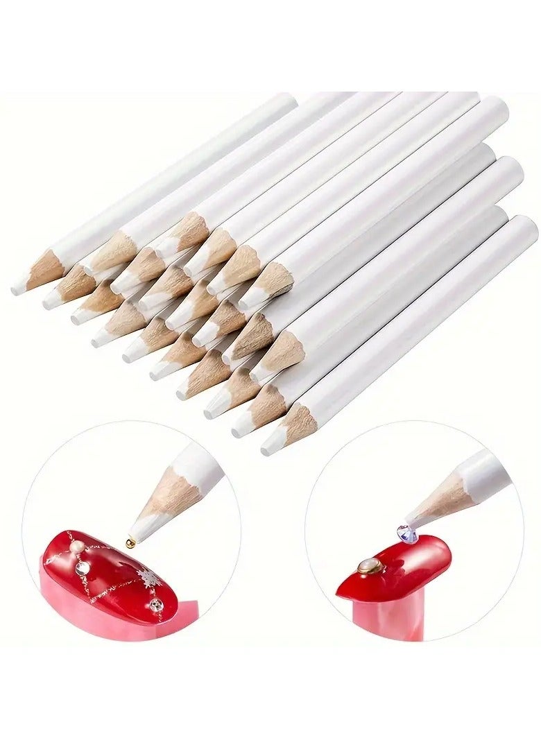 10pcs Rhinestone Picker Pen, Nail Art Pen For Rhinestones Pick Up, Dotting Tool For Nail Art Decoration Pen