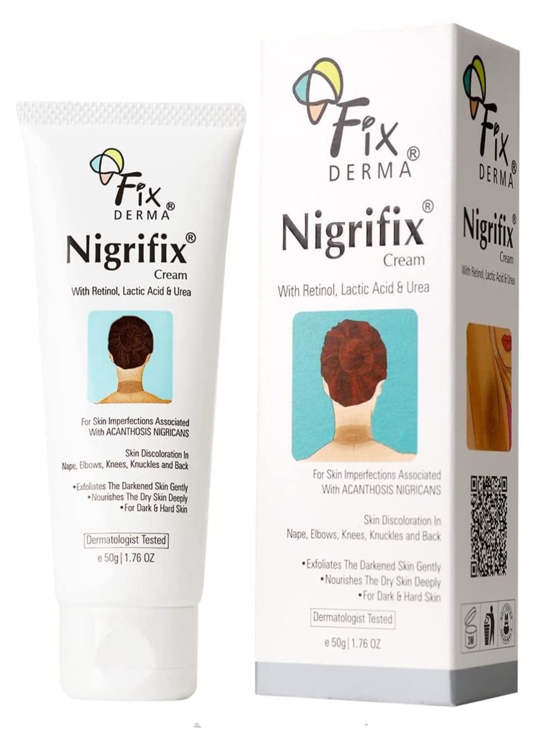 cream for Acanthosis Nigricans Exfoliant For Dark body parts like neck ankles knuckles Armpits Thighs Elbows 50gm