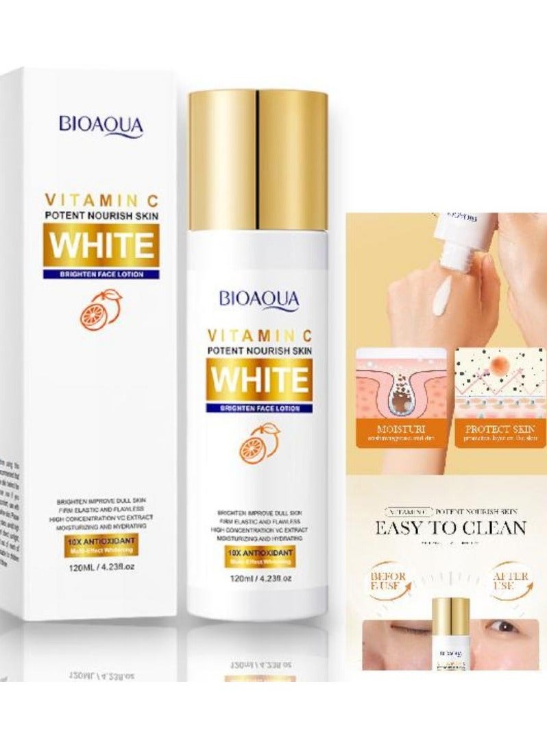 Vitamin C White Brightening Face Lotion Anti Freckle Lotion, 120ml