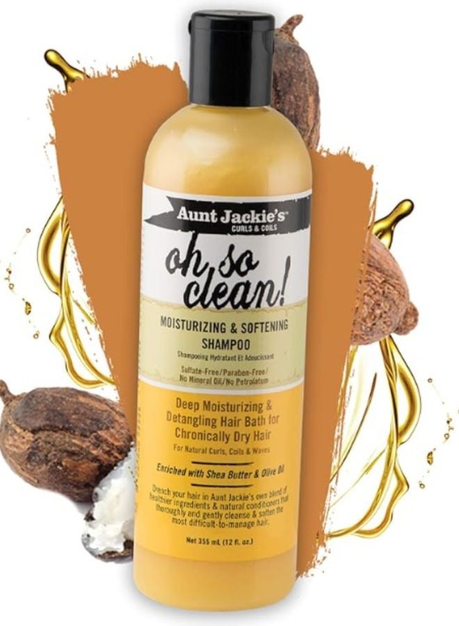 Curls Coils Oh So Clean Moisturizing and Softening Shampoo 355 ml