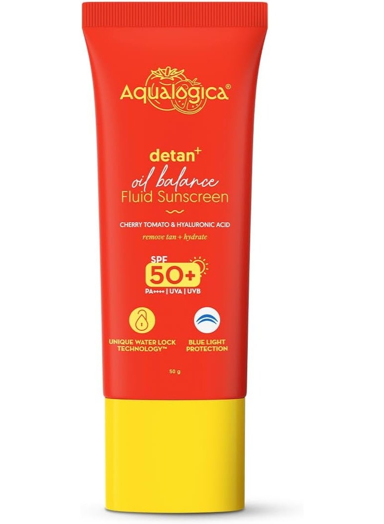 DETAN + OIL BALANCE FLUID SUNSCREEN 50G