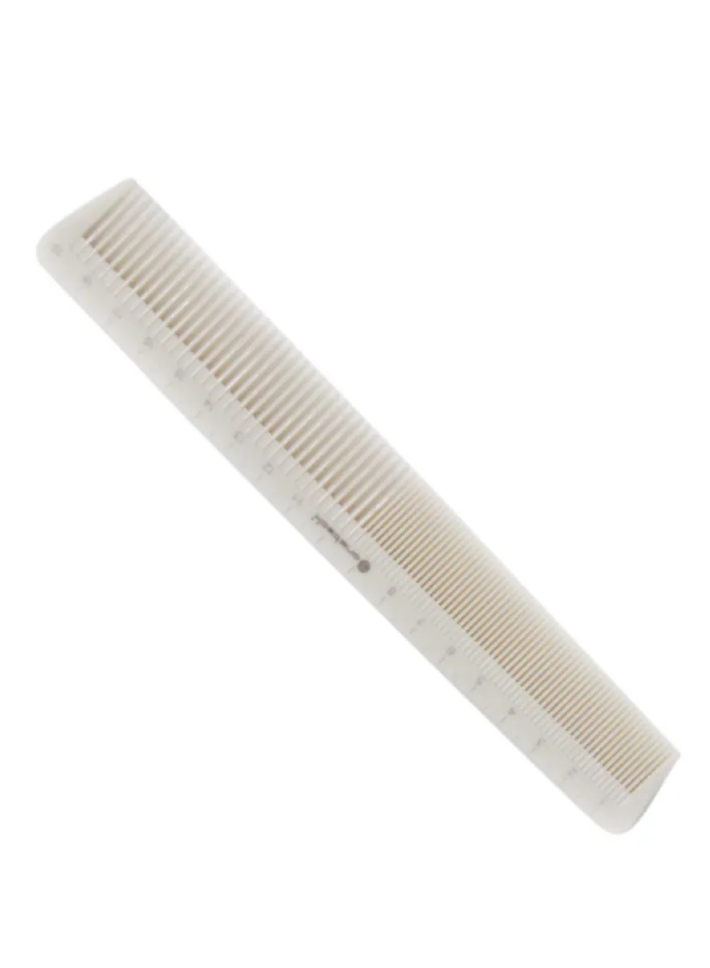 White Measuring Cutting Comb With Fine Teeth Suitable For Professional Salon Haircutting, Dyeing and Hairdressing