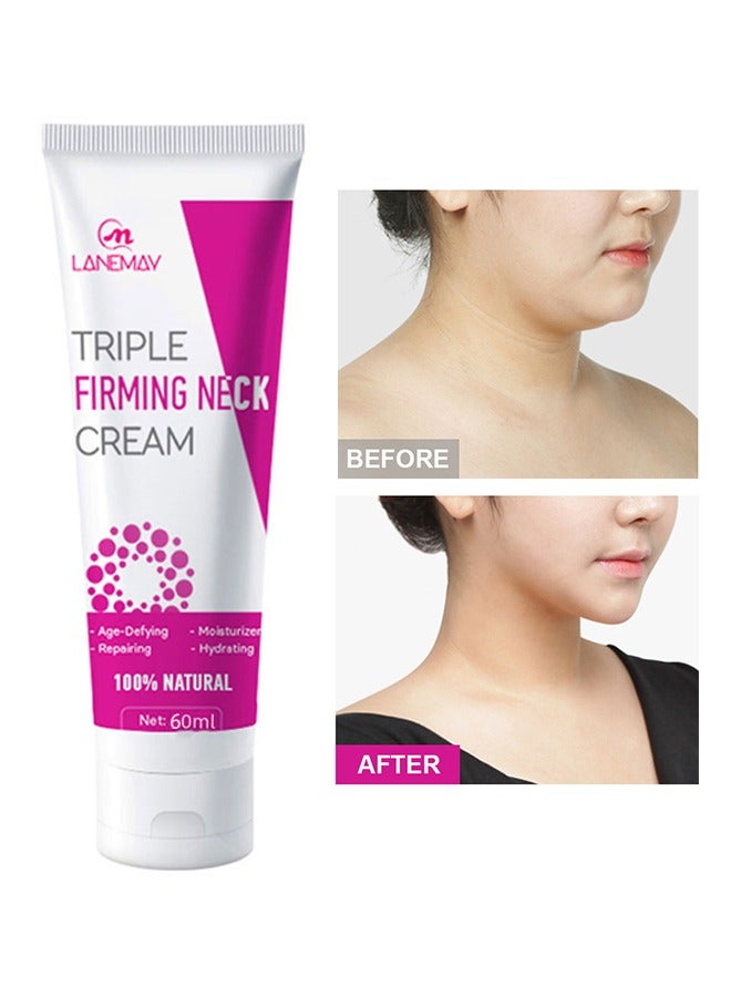 Triple Firming Neck Cream-Firming and Moisturizing Brighten Skin Neck Massage,Reshape Swan Neck