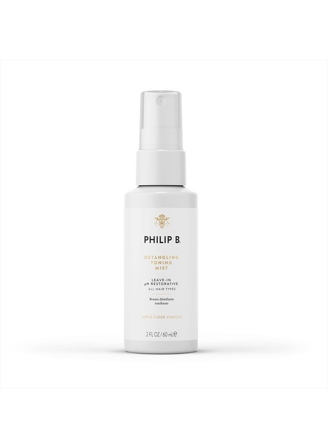 Detangling Toning Mist pH Restorative 2 oz. (60 ml) | Un-Tease Tangles, Leaves Hair Glossy, Smooth and Frizz-Free