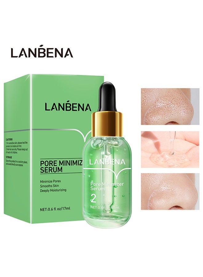 Pore Minimizer Serum, Pores Shrinking Serum for Face, Oil Control Firming, Tightening Pores, Vegan Moisture after Blackhead Remover, Centella Asiatica, Hamamelis Virginiana