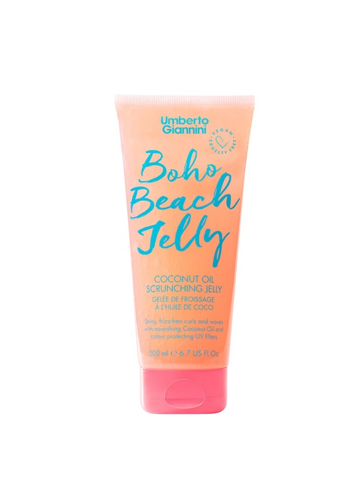 Umberto Giannini Vegan and Cruelty Free Coconut Oil Scrunching Boho Beach Jelly, 200ml