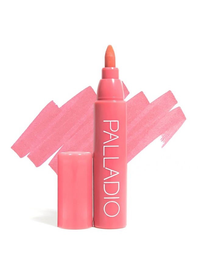Lip Stain, Hydrating and Waterproof Formula, Matte Color Look, Long-lasting All Day Wear Lip Color, Smudge Proof Natural Finish, Precise Chisel Tip Marker, Pinky