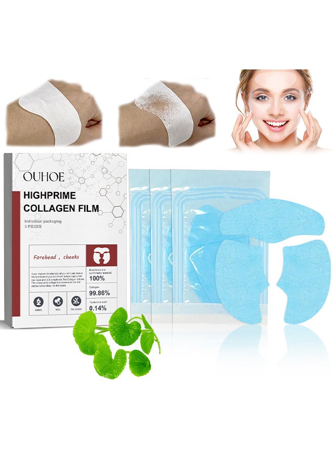 Face Lifting Water Soluble High Prime Silk Collagen Film Hydrolyzed Collagen Face Film Sheet Anti Wrinkles Face Moisturizer Film Sheets, Prevent Fine Lines And Protect Skin, Anti Aging Face Mask