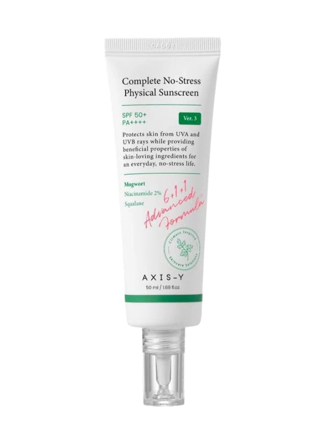 Complete No Stress Physical Sunscreen, White