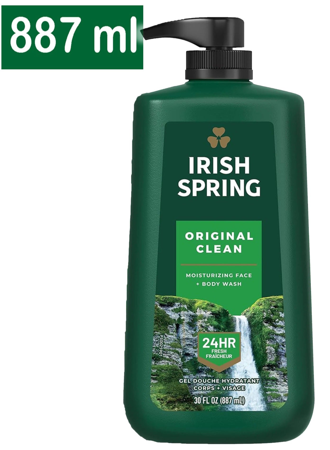 Irish Spring Original Clean Moisturizing Body and Face Wash, Gentle Skin Cleanser For Face And Body