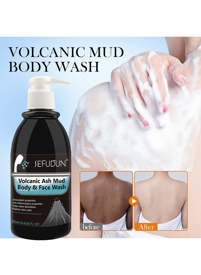 Volcanic Ash Mud - Body & Face Wash Shower Gel Deep Sea Mud Whitening Body 250ml