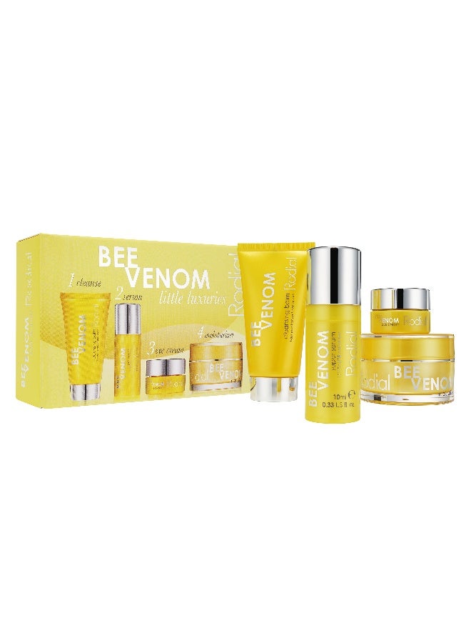 Rodial Bee Venom Little Luxuries Kit – Anti-Aging Ritual for Mature Skin, Bee Venom & Stem Cells, Regenerating Essentials for Elasticity Loss Relief 3-Piece Kit