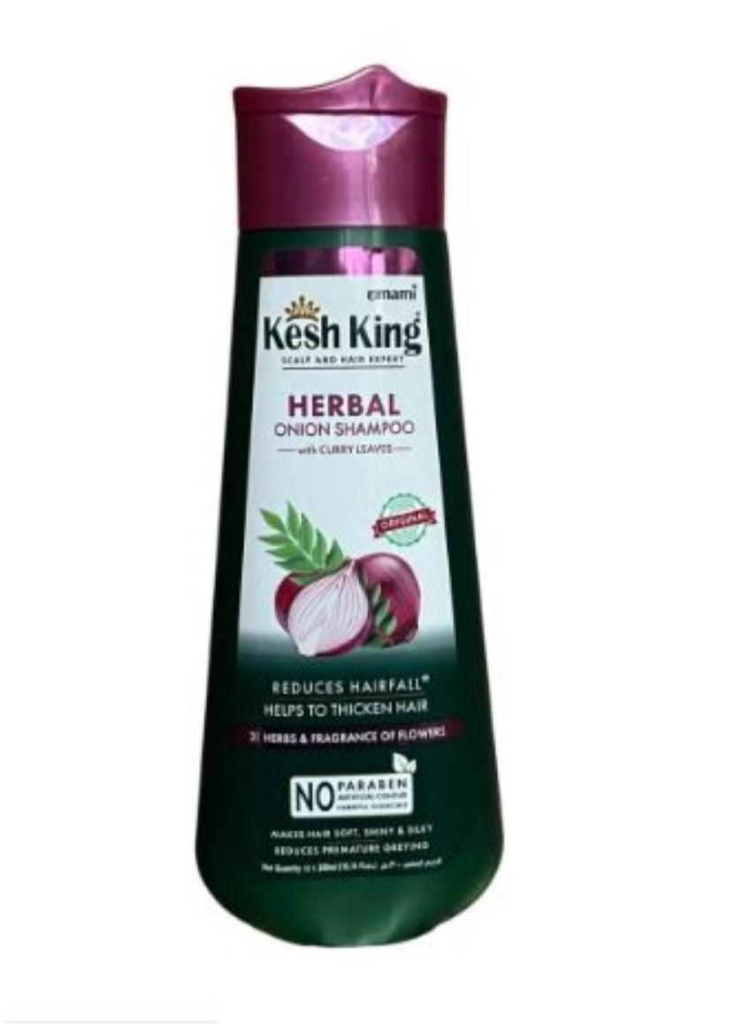 Kesh King Ayurvedic Onion Shampoo with 21 Herbs, Reduces Hairfall & Boost Hair Growth, 300ml
