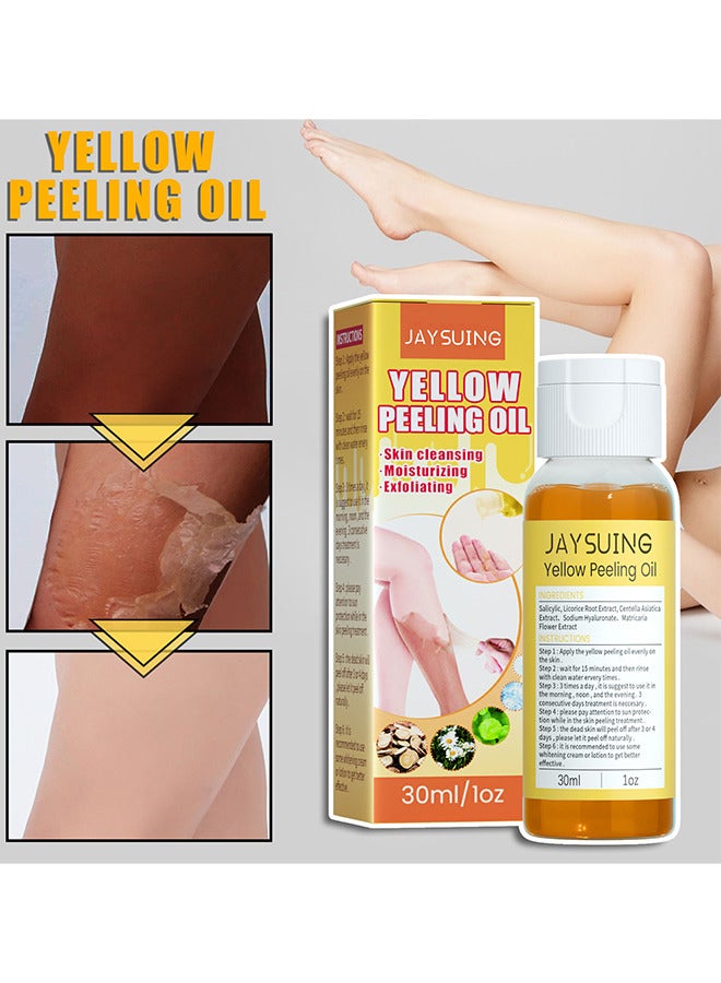 Yellow Peeling Oil 30ML Super Strength Dead Skin Remover Skin Moisturizing Hydrating Butter Peeling Remove Dead Skin And Calluses On Feet And Hand Dark Spot Peeling Oil