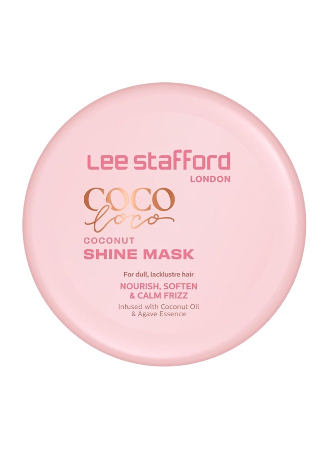 Lee Stafford Coco Loco Coconut Shine Mask, Nourishing Treatment For Dull Hair, 200Ml