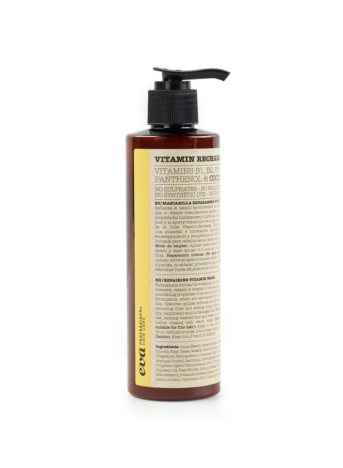 Eva Capilo Vitamin Recharge Hero, Enhances hair strength and vitality, helpful for overall hair rejuvenation - 250 ml