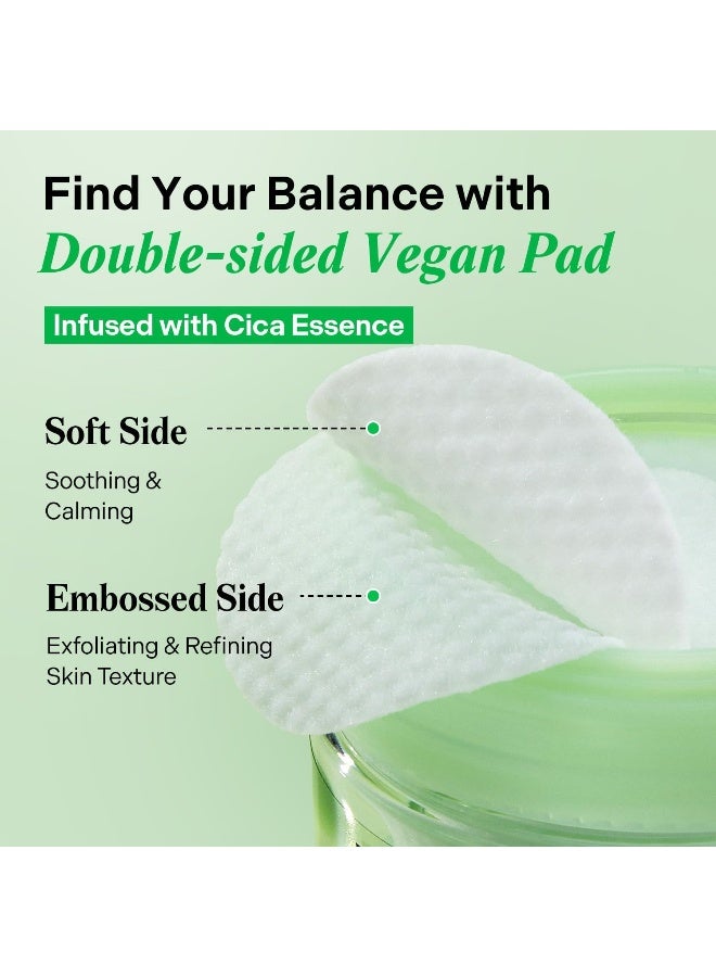 Balanceful Toner Pads With 5D Cica Complex, Lha & Pha 180Ml | Gentle Exfoliating & Soothing Vegan Pads | For Sensitive & Acne-Prone Skin - 60 Sheets - image 3