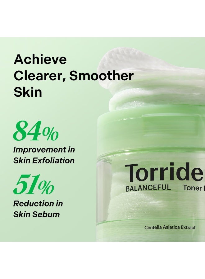 Balanceful Toner Pads With 5D Cica Complex, Lha & Pha 180Ml | Gentle Exfoliating & Soothing Vegan Pads | For Sensitive & Acne-Prone Skin - 60 Sheets - image 5