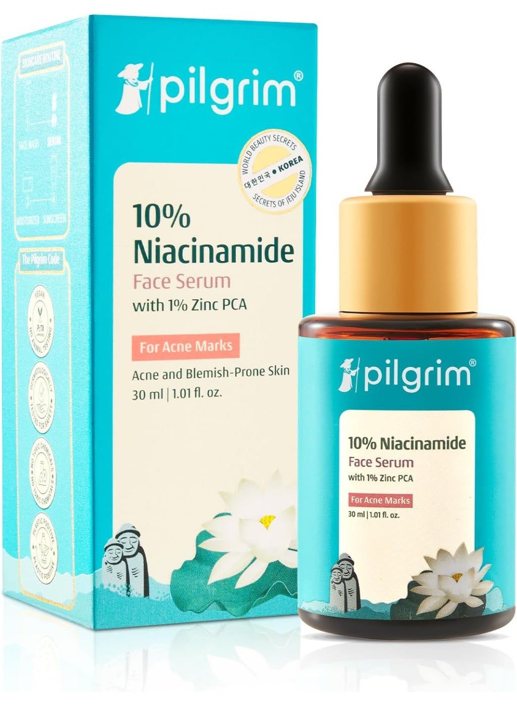 10% Niacinamide Face Serum For Acne Marks 30Ml | Fades Blemishes & Dark Spots | Oil Control | Brightens & Evens Skin Tone | All Skin Types | Women & Men