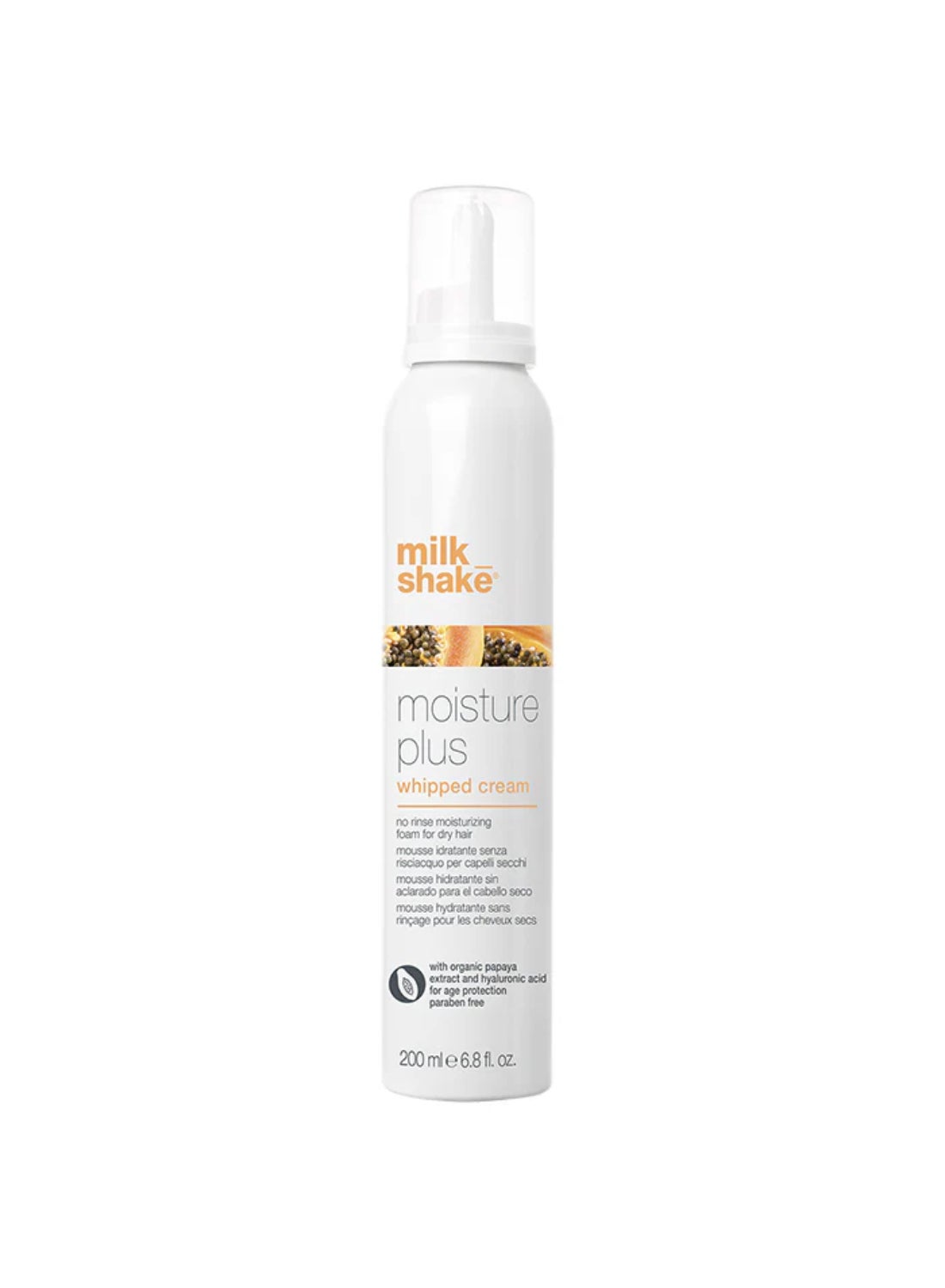 Lightweight, No-Rinse Whipped Cream Leave-In Conditioner - Deeply Hydrates, Adds Shine & Controls Frizz with Milk Proteins & Hyaluronic Acid (200 ml)