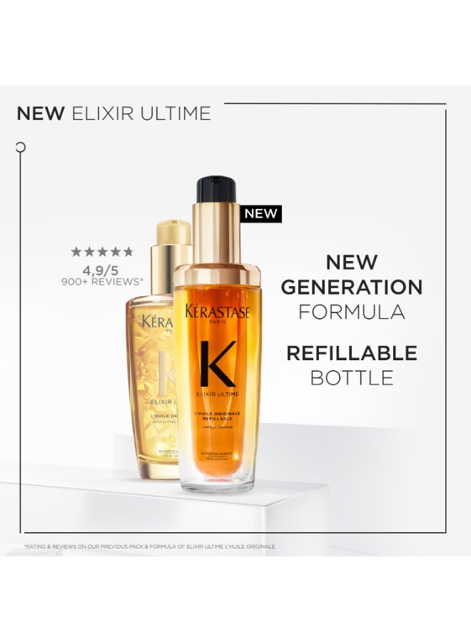 Elixir Ultime Original Refillable Hair Oil 75ml - image 3