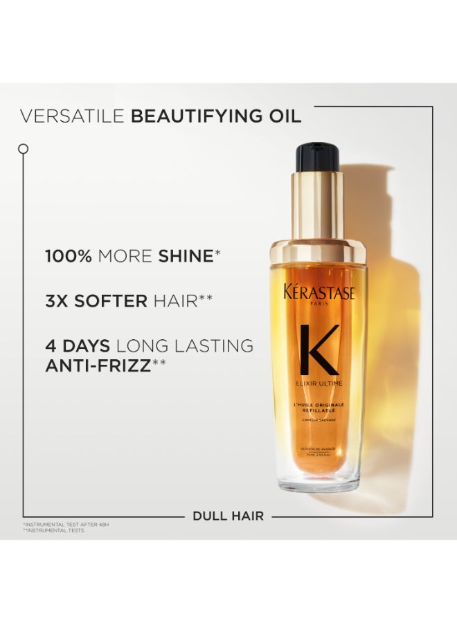 Elixir Ultime Original Refillable Hair Oil 75ml - image 4