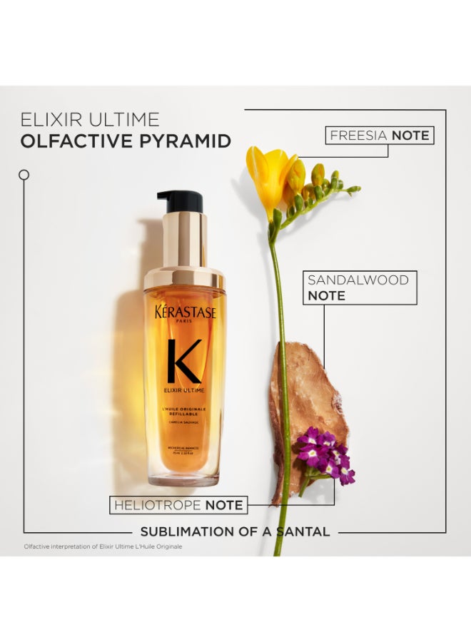 Elixir Ultime Original Refillable Hair Oil 75ml - image 6
