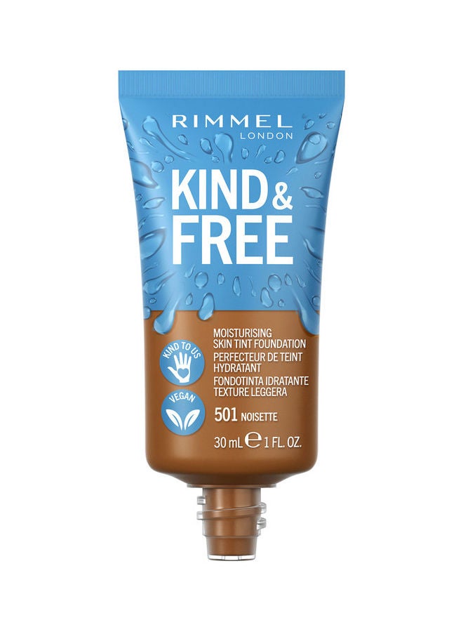 Kind & Free Foundation - 501 - Noisette, 30ml