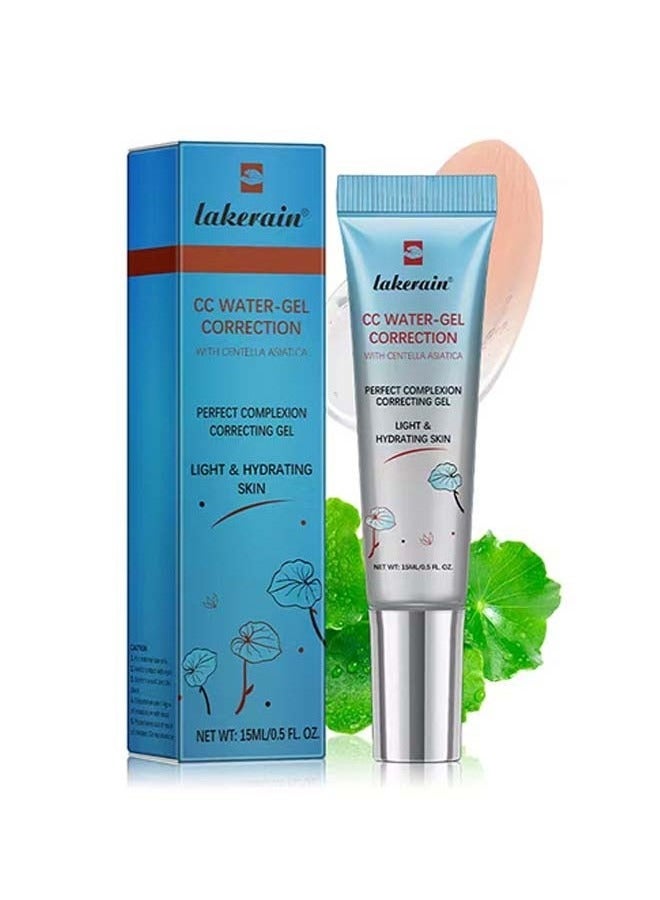 Color Correcting CC Cream, Women's CC Red Correct with Centella, Boost Radiance, Refine Skin Texture, Plump, Softer & Hydrated Skin, Multi-Purpose Skin Tone Adjusting CC Cream Full Coverage(Blue)