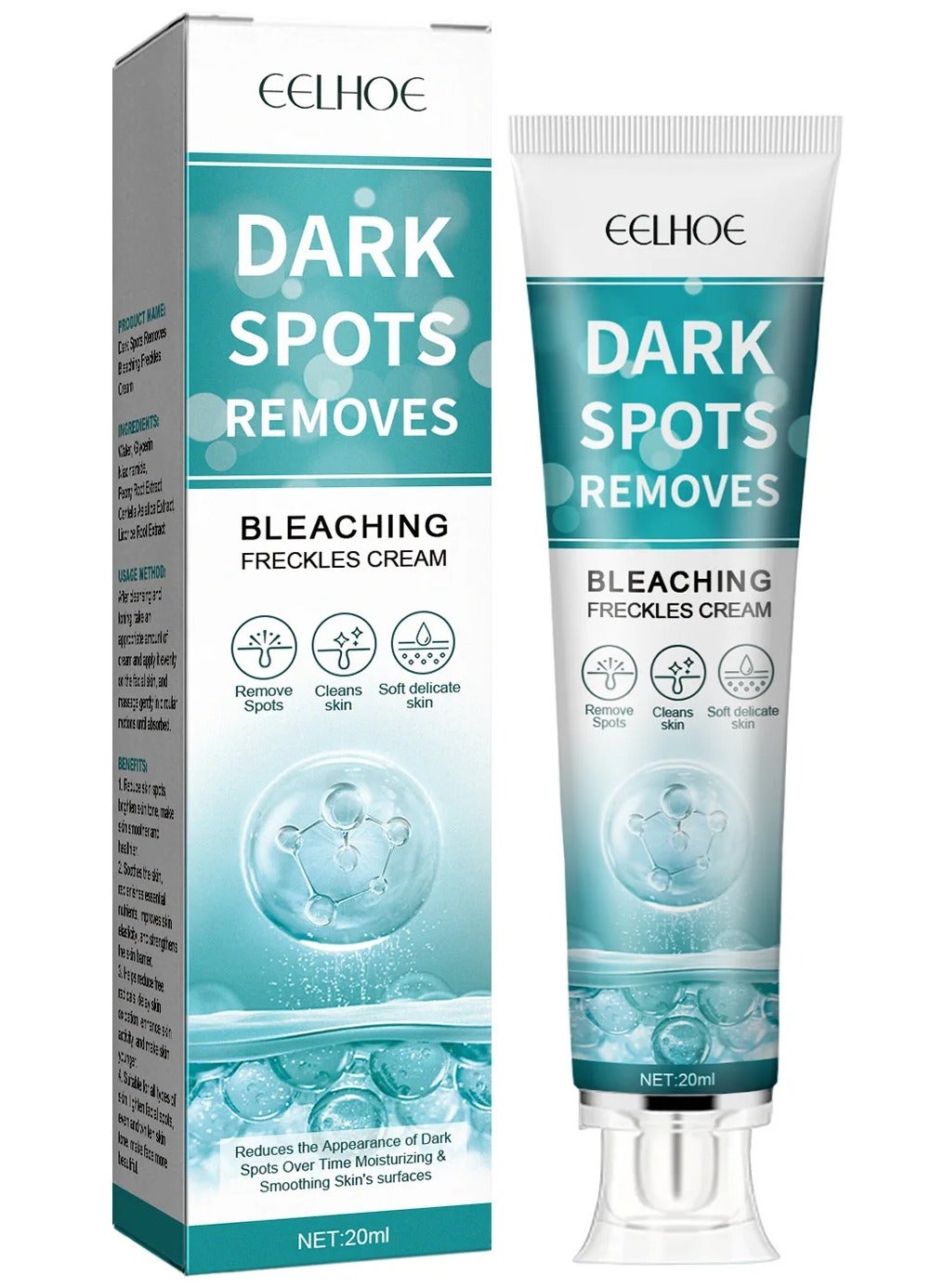 Dark Spot Removes Bleaching Freckles Cream For Face, Fast-Acting Dark Spot Corrector Remover For Face And Body Hyperpigmentation, Fades Melasma, Freckle, Sun Spots, Evens Skin Tone, Age Spot Remover