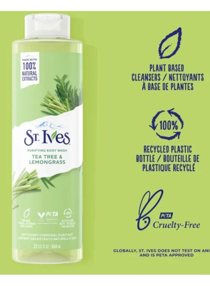 Purifying Tea Tree Lemongrass Body Wash 650ml