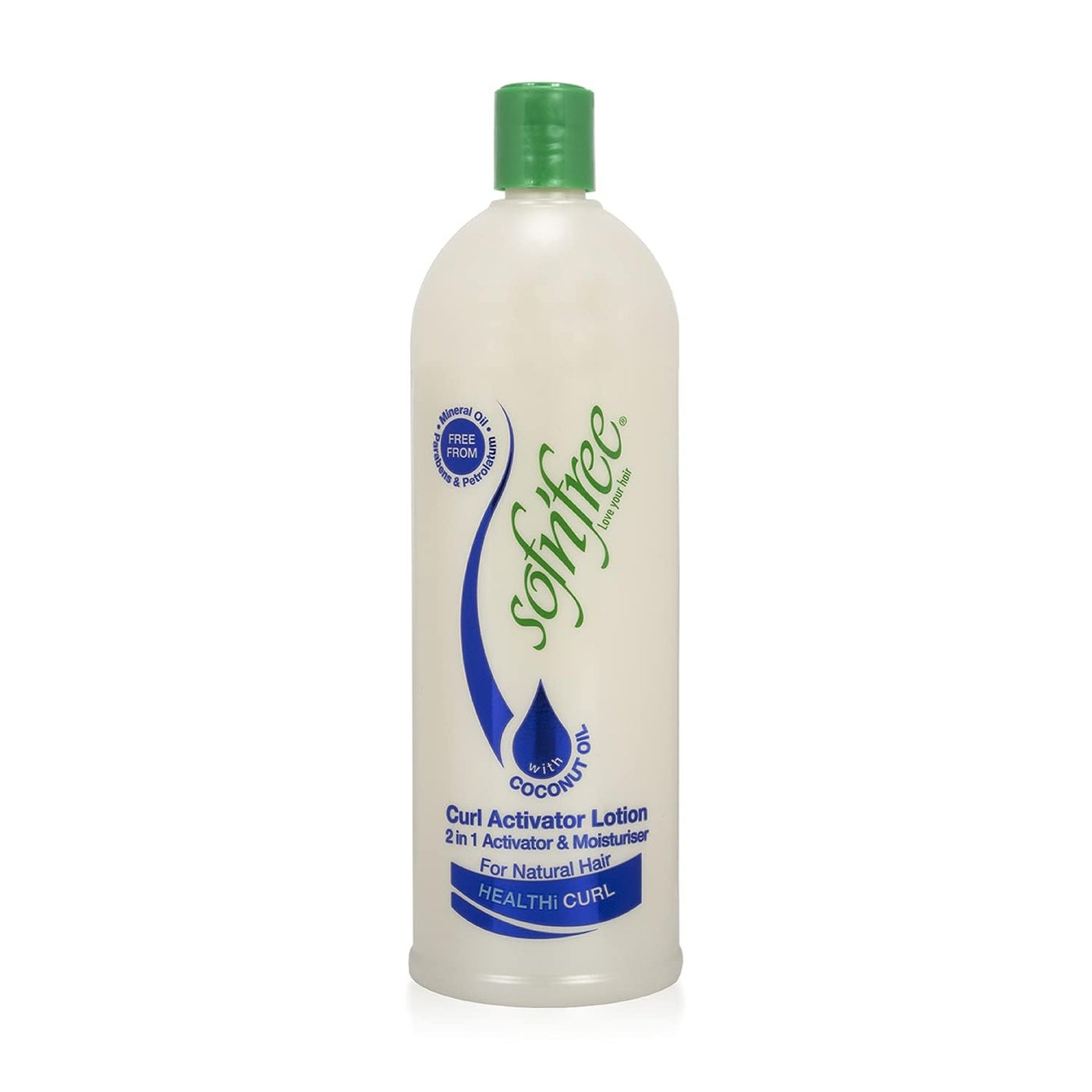 SOF N' FREE Moisturizer & Curl Activator for Natural Hair, Soft Curls, and Waves 25.36 fl oz / 750ml
