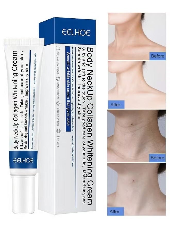 Body Neckup Collagen Whitening Cream, Tightening And Lifting Loose Skin, Reduce Wrinkles, Skin Brightening, Reduce MelaninPrecipitation, Boosts CollagenProduction, Skin Tightening, 20G