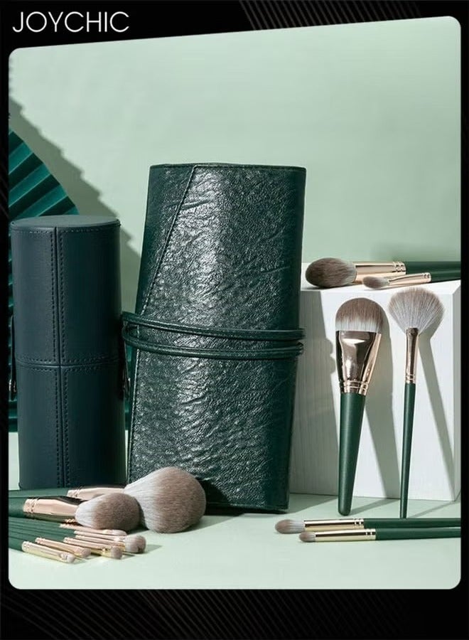14 Pcs  Women Makeup Brushes Set Comfortable to Hold and Easy to Use, Makeup Brushes for Face Eye Shadow Blush Contour Foundation Lip Liquid Blending Brush with Stylish Brush Case