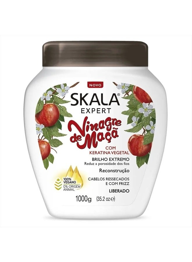 Brazilian Hair Vinagre Maca (Keratin) Plus Creme Treatment 1000g Packaging may vary