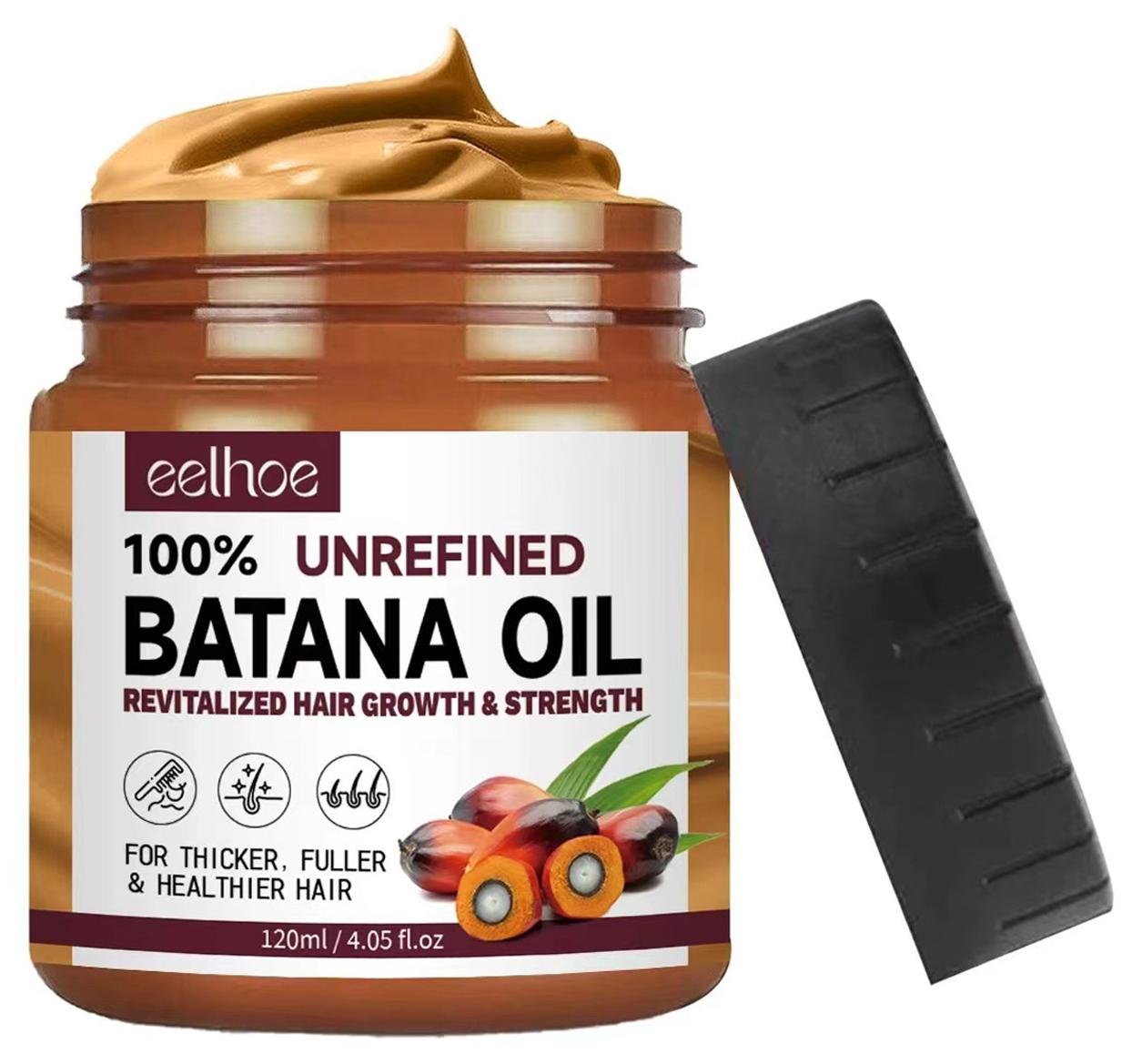 Batana Oil for Revitalized Hair Growth & Strength 100% Unrefined Thickens Fuller Healthier Hair, Organic Hair Treatment 120ml/4.05fl.oz