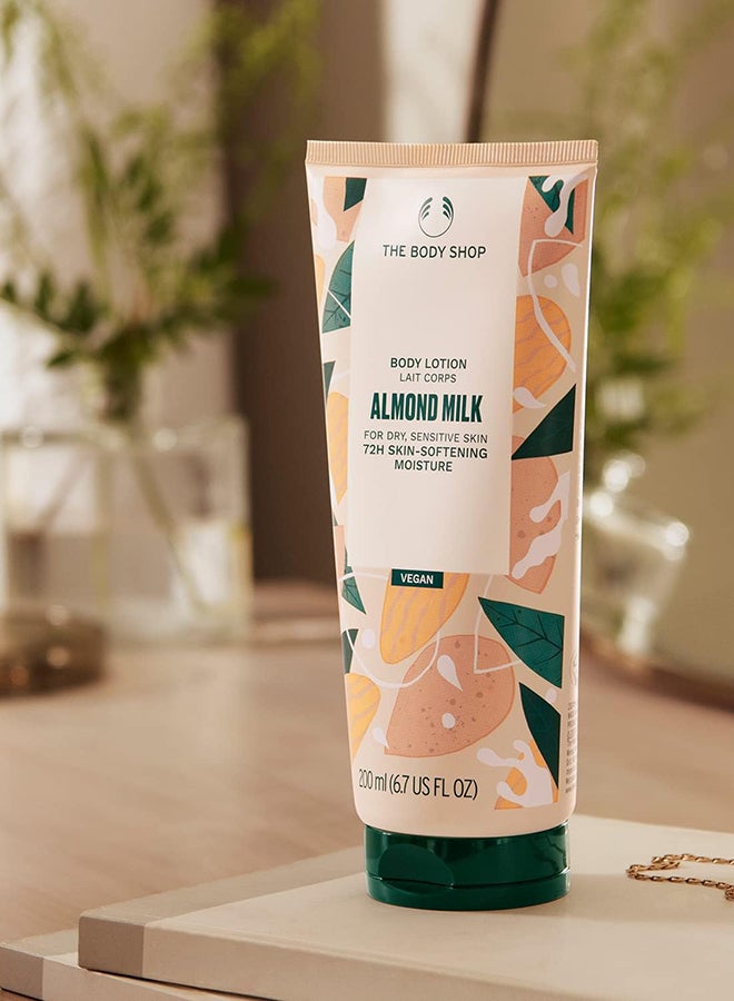 Almond Milk Body Lotion for Dry, Sensitive Skin | 72hr Moisture & Fast Absorbing | Vegan Body Moisturizer with Organic Almond Milk & Oil | Non-Sticky, Non-Greasy, 200ml - image 4