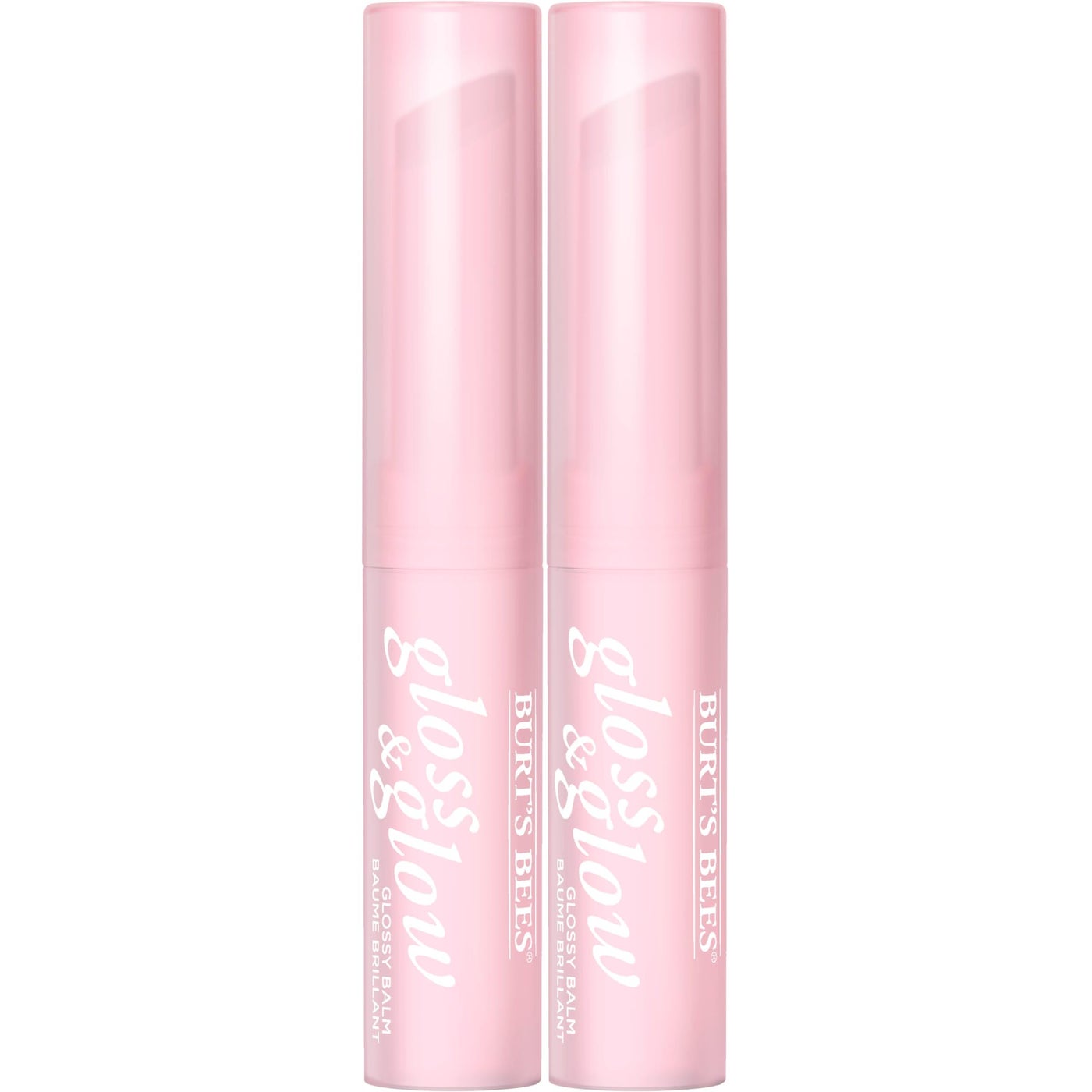 Burts Bees Gloss and Glow Glossy Balm, 100% Natural Origin, Chai Time, 1 Tube, Pack of 2